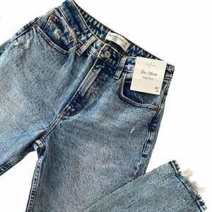 Abercrombie High Rise Mom Jean Curve Love NWT